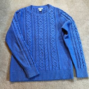 L L Bean Cotton Cable Sweater
